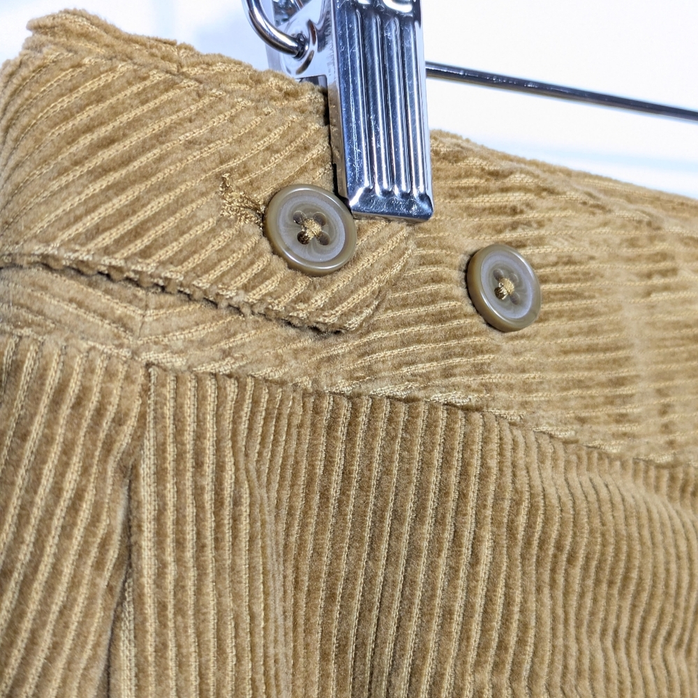 Talbots Corduroy Skirt Womens Carmel Brown Academia Country Preppy Pencil 8P New - Picture 5 of 11